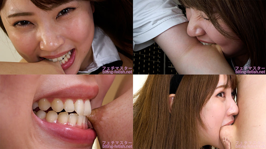 【噛みつき】超絶美少女・竹内夏希ちゃんが綺麗な歯で本気噛み！