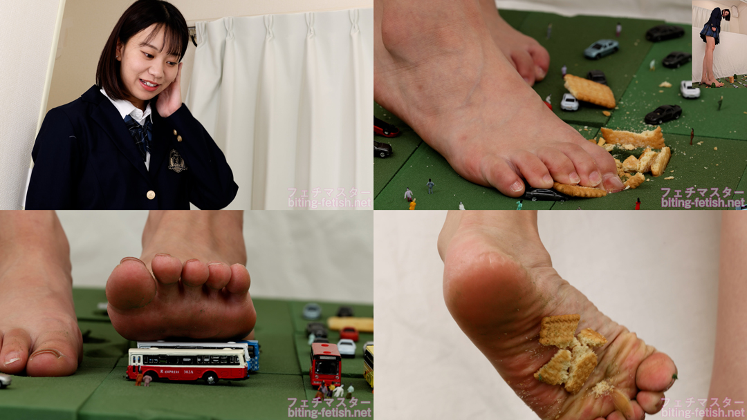 【巨大娘】小人の惑星　巨大美少女異星人が素足で徹底的に踏みつぶす　前編【赤名いと】