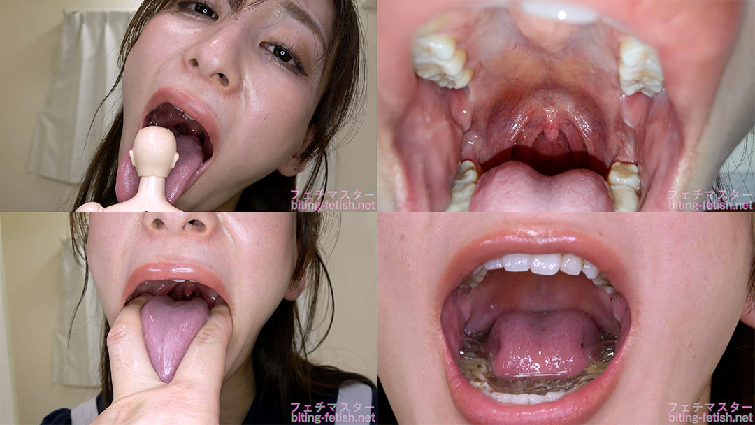 【口内フェチ】足立友梨のマニアックな口内観察・口内フェチプレイ!【丸吞み】