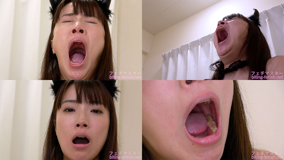 顔面崩壊！かわいい橘内ひなたさんのあくび接写！！